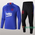 7-Futbol: Termicas Nueva Chandal Del Fc Barcelona Azul Medio Zip 2019 2020