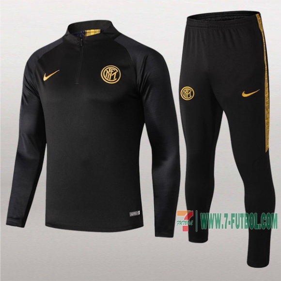 7-Futbol: Termicas Nuevo Chandal Del Inter Milan Negra Medio Zip 2019 2020