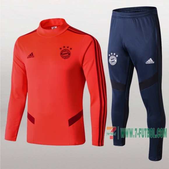 7-Futbol: Termicas Clasicas Sudadera Chandal Del Bayern Munich Roja 2019 2020