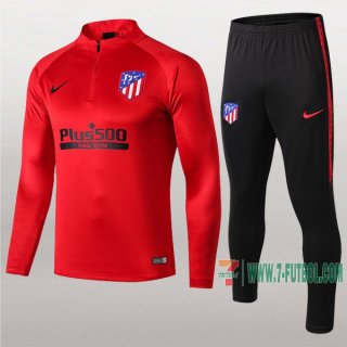 7-Futbol: La Nueva Termicas Chandal Del Atletico Madrid Roja Medio Zip 2019 2020