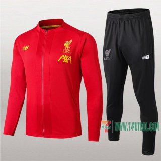 7-Futbol: La Nueva Clasico Chaqueta Chandal Del Fc Liverpool Roja Cremallera 2019 2020