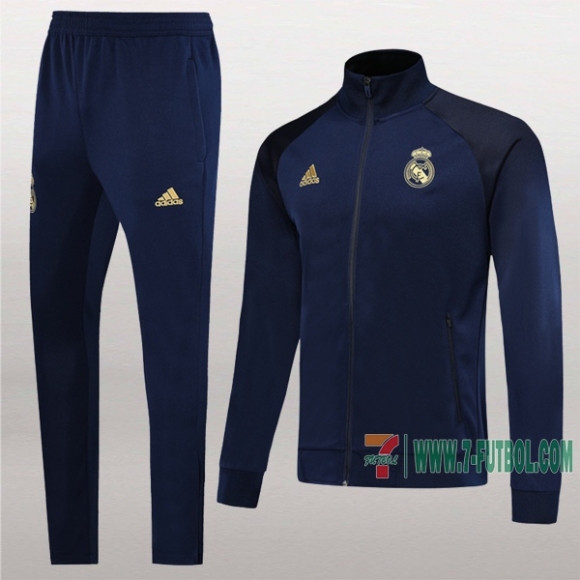 7-Futbol: Termicas Original Chaqueta Chandal Del Real Madrid Azul Oscuro Cremallera 2019 2020