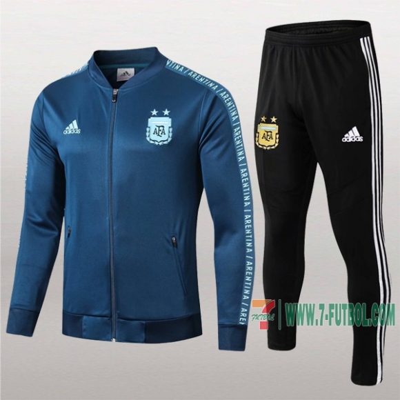 7-Futbol: La Nueva Chaqueta Chandal Del Argentina Azul Cremallera 2019 2020