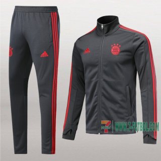 7-Futbol: Termicas Nuevo Chaqueta Chandal Del Bayern Munich Gris Oscuro Cremallera 2019 2020