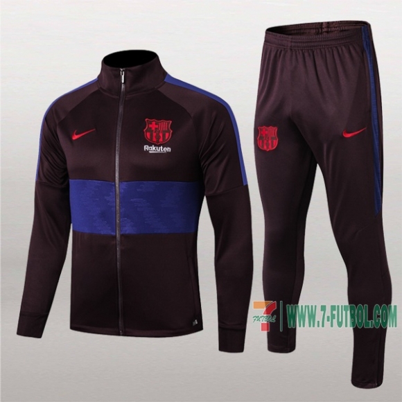 7-Futbol: La Nueva Original Chaqueta Chandal Del Fc Barcelona Purpura/Azul Cremallera 2019 2020