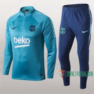 7-Futbol: Termicas Clasicas Chandal Del Fc Barcelona Azul Medio Zip 2019 2020