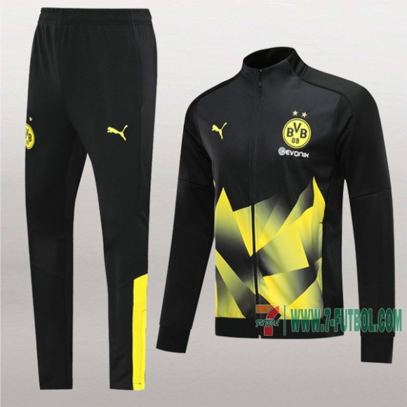 7-Futbol: La Nueva Clasicas Chaqueta Chandal Del Borussia Dortmund Amarilla/Negra Cremallera 2019 2020