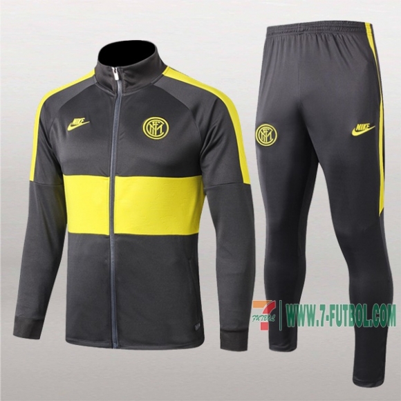 7-Futbol: Nuevas Clasicas Chaqueta Chandal Del Inter Milan/Amarilla Cremallera 2019 2020