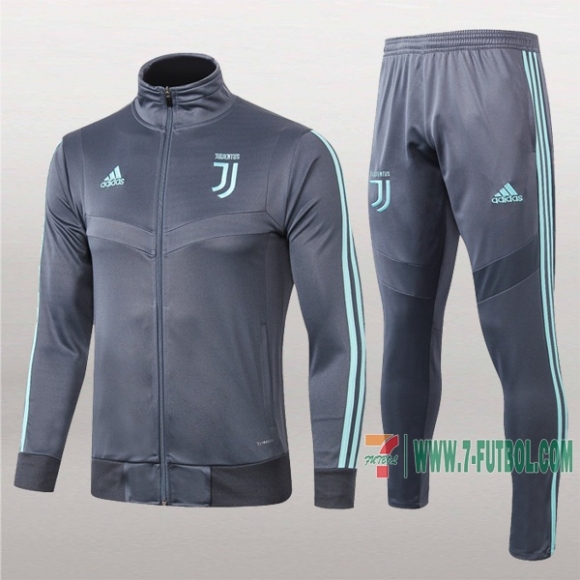 7-Futbol: La Nueva Clasicas Chaqueta Chandal Del Juventus Gris Cremallera 2019 2020