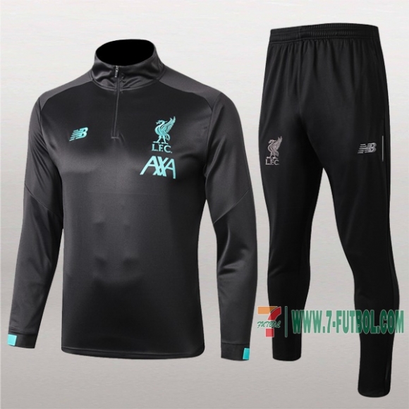 7-Futbol: Termicas Nueva Chandal Del Fc Liverpool Negra Medio Zip 2019 2020