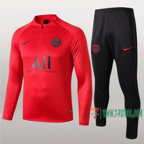 7-Futbol: Termicas Nuevo Chandal Del Psg Paris Roja Medio Zip 2019 2020