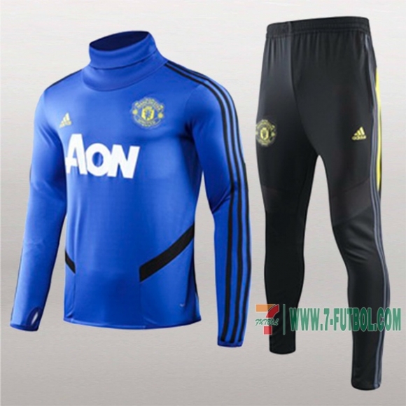 7-Futbol: La Nueva Clasico Sudadera Chandal Del Manchester United Azul 2019 2020