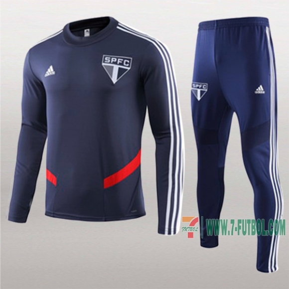 7-Futbol: Termicas Nueva Sudadera Chandal Del Sao Paulo Fc Azul Marino 2019 2020