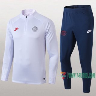 7-Futbol: La Nueva Termicas Chandal Del Psg Paris Blancas Medio Zip 2019 2020