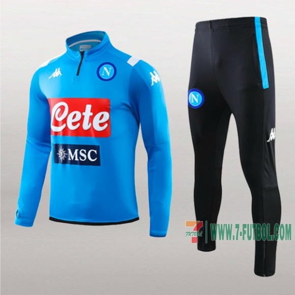 7-Futbol: Termicas Original Chandal Del Ssc Napoli Azul Medio Zip 2019 2020 7-Futbol: Termicas Original Chandal Del Ssc Napoli Azul Medio Zip 2019 2020