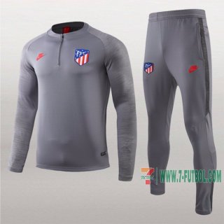 7-Futbol: La Nueva Chandal Del Atletico Madrid Gris Medio Zip 2019 2020