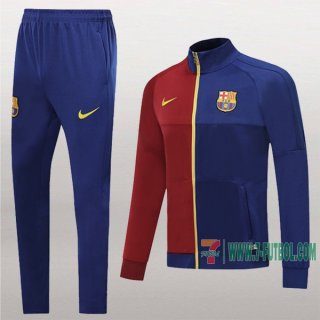 7-Futbol: La Nueva Chaqueta Chandal Del Fc Barcelona Roja Azul Medio Zip 2019 2020