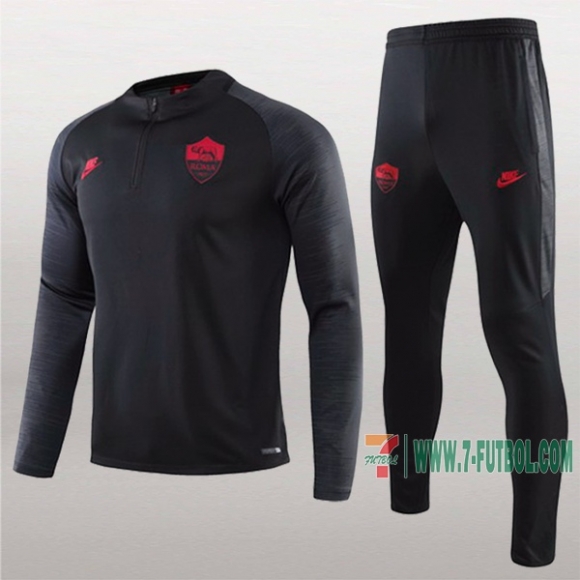 7-Futbol: Nueva Clasico Chandal Del As Roma Negra Medio Zip 2019 2020 7-Futbol: Nueva Clasico Chandal Del As Roma Negra Medio Zip 2019 2020
