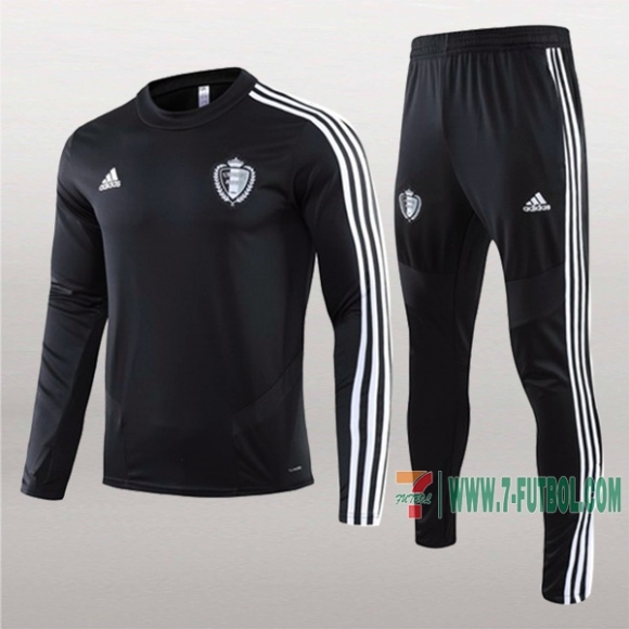 7-Futbol: La Nueva Retro Sudadera Chandal Del Belgica Negra 2019 2020