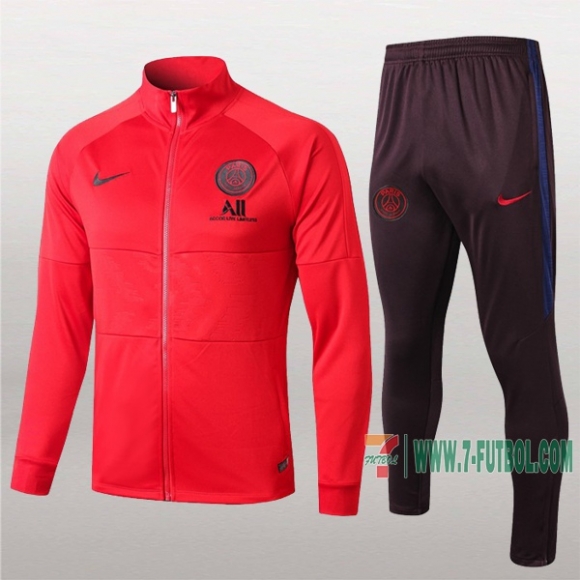 7-Futbol: La Nuevo Retro Chaqueta Chandal Del Psg Paris Roja Cremallera 2019 2020