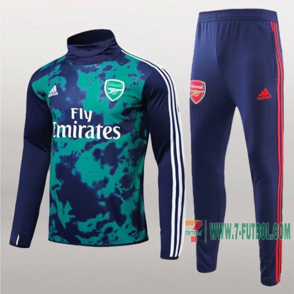 7-Futbol: Nueva Retro Sudadera Chandal Del Arsenal Fc Cuello Alto Verde Oscuro 2019 2020