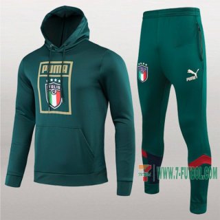 7-Futbol: La Nueva Retro Sudadera Chandal Del Italia Con Capucha Verde 2019 2020