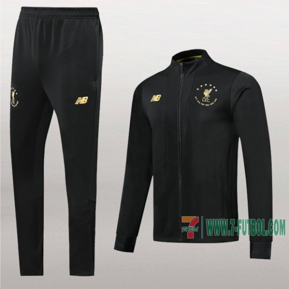 7-Futbol: La Nueva Original Chaqueta Chandal Del Fc Liverpool Conmemorativa Edición Negra Cremallera 2019 2020