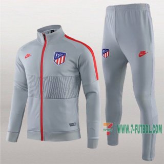 7-Futbol: La Nueva Clasico Chaqueta Chandal Del Atletico Madrid Gris Cremallera 2019 2020