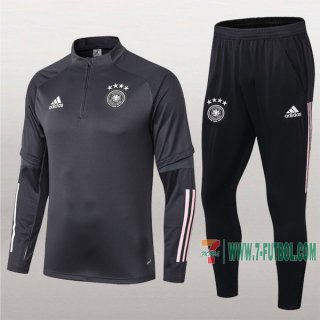 7-Futbol: Termicas Clasicas Chandal Del Alemania Gris Oscuro Medio Zip 2019 2020