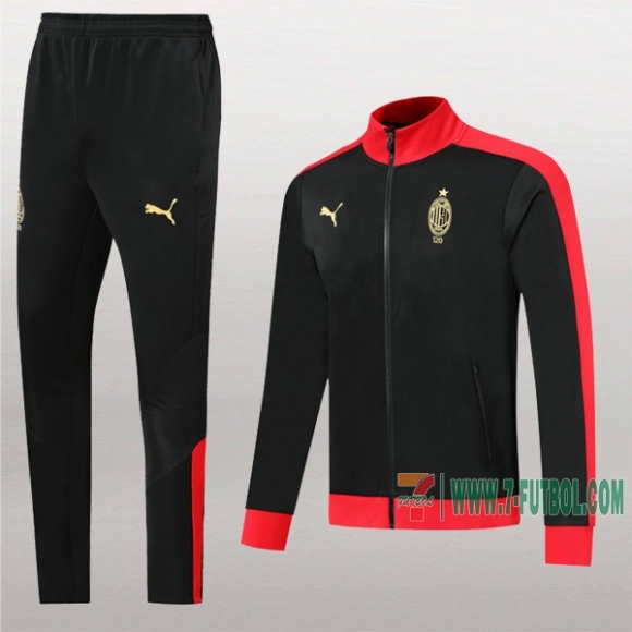 7-Futbol: La Nueva Termicas Chaqueta Chandal Del Ac Milan Conmemorativa 120 Eme Negra Cremallera 2019 2020