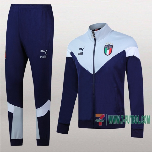 7-Futbol: Las Nuevas Chaqueta Chandal Del Italia Azul Marino -1 Cremallera 2019 2020