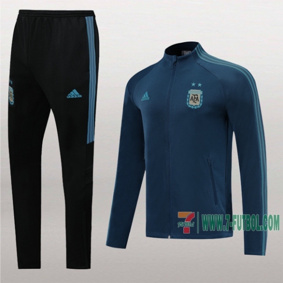 7-Futbol: Termicas Nueva Chaqueta Chandal Del Argentina Azul Marino Cremallera 2019 2020