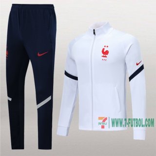 7-Futbol: Termicas Clasicas Chaqueta Chandal Del Francia Blancas Cremallera 2019 2020