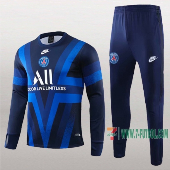 7-Futbol: La Nueva Sudadera Chandal Del Psg Paris Azul 2019 2020