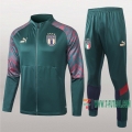 7-Futbol: Termicas Nuevo Chaqueta Chandal Del Italia Verde Cremallera 2020/2021