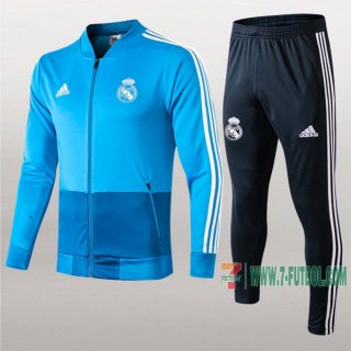 7-Futbol: La Nueva Retro Chaqueta Chandal Del Real Madrid Azul Cremallera 2019 2020