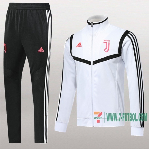 7-Futbol: Termicas Clasicas Chaqueta Chandal Del Juventus Blancas/Negra Cremallera 2019 2020