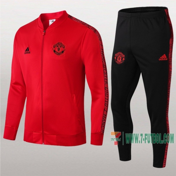 7-Futbol: La Nueva Termicas Chaqueta Chandal Del Manchester United Roja Cremallera 2019 2020