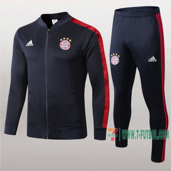 7-Futbol: La Nueva Chaqueta Chandal Del Bayern Munich Azul Oscuro Cremallera 2019 2020