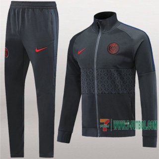 7-Futbol: La Nueva Original Chaqueta Chandal Del Psg Paris Gris Oscuro Cremallera 2019 2020