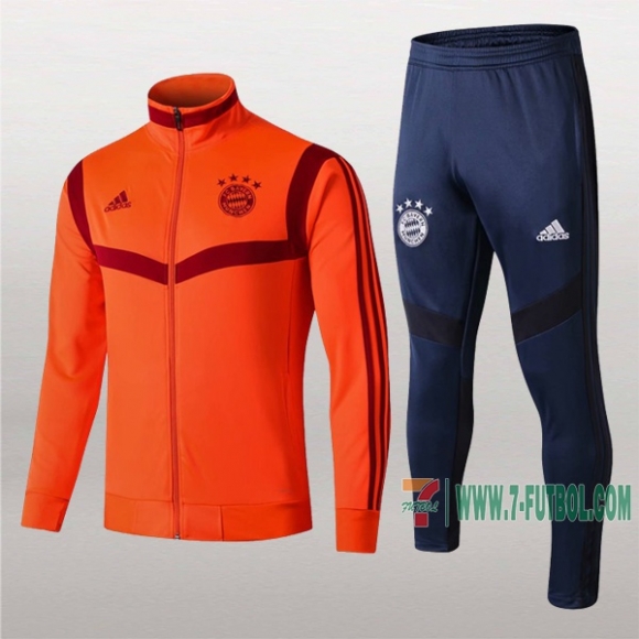 7-Futbol: Termicas Nuevo Chaqueta Chandal Del Bayern Munich Naranja Cremallera 2019 2020