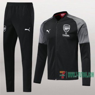 7-Futbol: La Nueva Retro Chaqueta Chandal Del Arsenal Fc Negra Cremallera 2019 2020