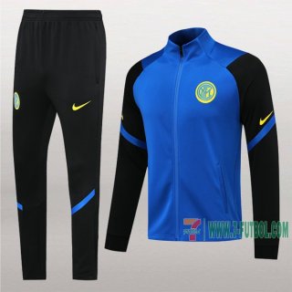 7-Futbol: Nueva Clasicas Chaqueta Chandal Del Inter Milan Azul/Negra Cremallera 2020/2021