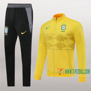 7-Futbol: La Nuevo Chaqueta Chandal Del Brasil Amarilla Cremallera 2020 2021