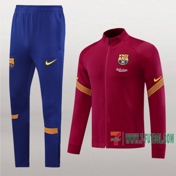 7-Futbol: La Nueva Original Chaqueta Chandal Del Fc Barcelona Roja Cremallera 2020/2021