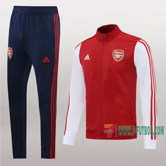 7-Futbol: La Nueva Clasico Chaqueta Chandal Del Arsenal Fc Roja Blancas Cremallera 2020 2021