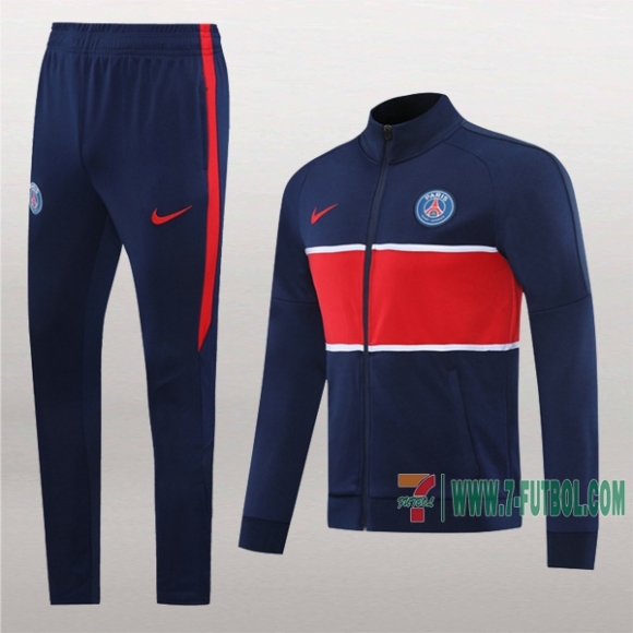 7-Futbol: Termicas Nuevo Chaqueta Chandal Del Psg Paris Azul Roja Cremallera 2020-2021