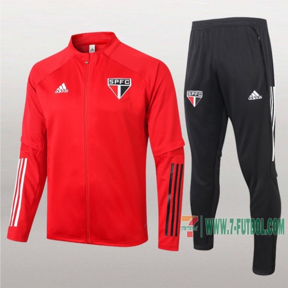 7-Futbol: Las Nuevas Chaqueta Chandal Del Sao Paulo Fc Roja Cremallera 2020-2021