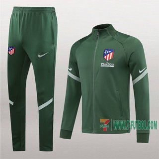 7-Futbol: La Nueva Clasico Chaqueta Chandal Del Atletico Madrid Verde Cremallera 2020/2021