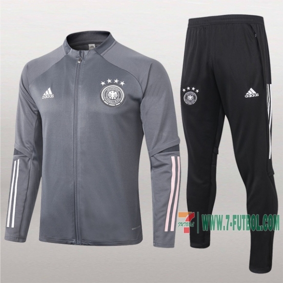 7-Futbol: Termicas Nuevo Chaqueta Chandal Del Alemania Gris Oscuro Cremallera 2020/2021